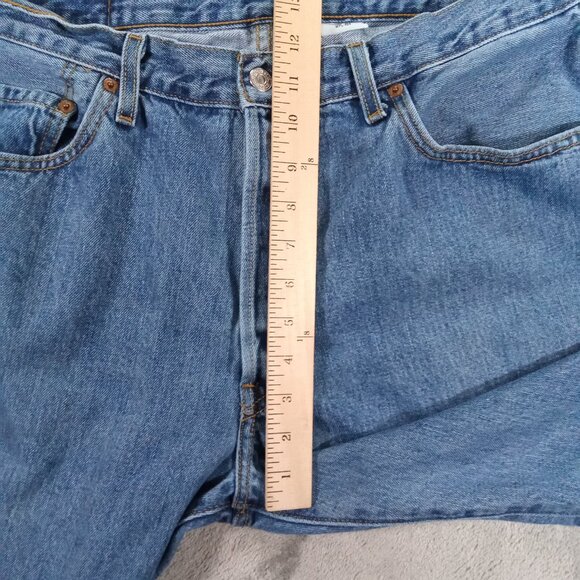 Levis 501 XX Jean Men 36x31, Tag 38x32 Blue Denim Button Fly Relaxed Straight - Picture 10 of 16